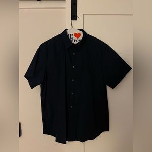 🔥Navy blue men’s Large  Banana Republic shirt. One pocket Perfect condition